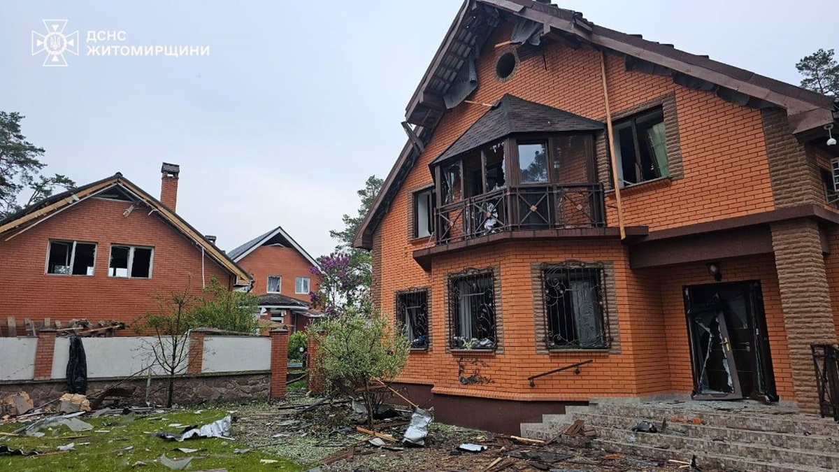 Новини України - Атака дронів: на Житомирщині пошкоджені будинки