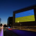 Новини України - Кольорами мужності сяють будівлі ЄК - фон дер Ляєн